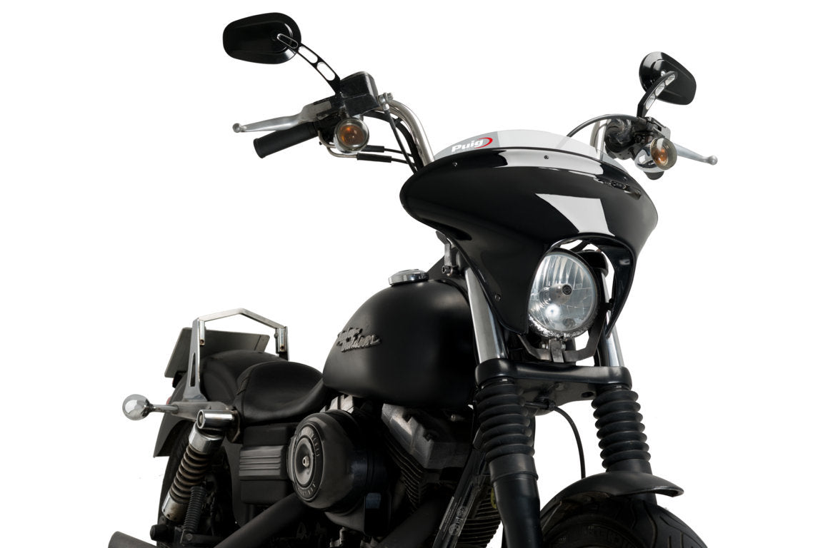 Puig Batwing SML Sport Screen | Light Smoke | Harley Davidson Dyna Street Bob (FXDB) 2007>2017 -   Pyramid Motorcycle Accessories