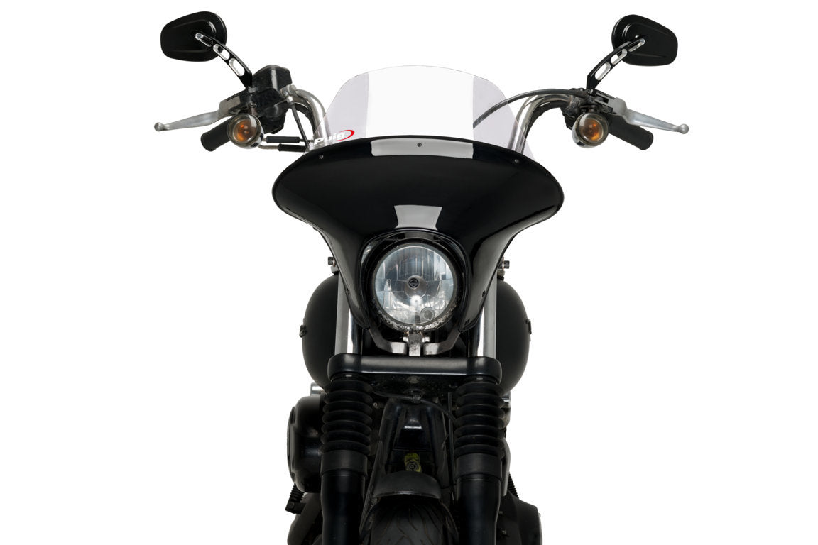Puig Batwing SML Touring Screen | Clear | Harley Davidson Dyna Street Bob (FXDB) 2007>2017 -   Pyramid Motorcycle Accessories
