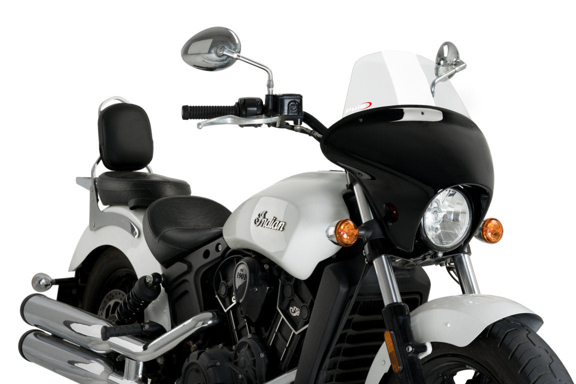 Puig Batwing SML Touring Screen | Clear | Indian Scout 2015>Current -   Pyramid Motorcycle Accessories
