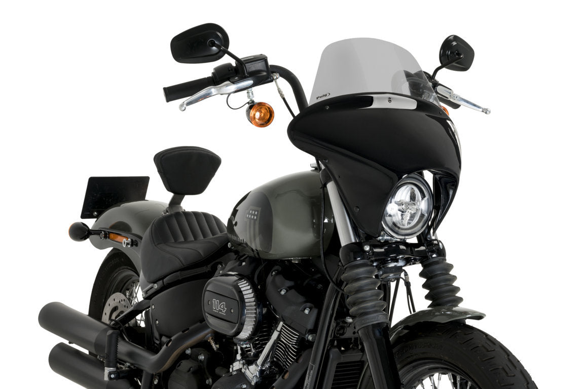 Puig Batwing SML Touring Screen | Light Smoke | Harley Davidson Softail Street Bob (FXBB) 2021>Current -  Shop name