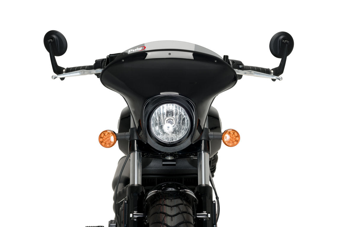 Puig Batwing SML Touring Screen | Light Smoke | Indian Scout Bobber 2018>Current -   Pyramid Motorcycle Accessories