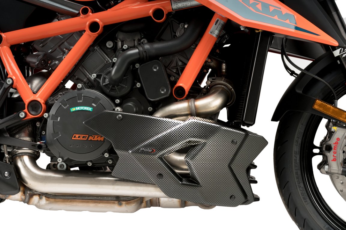 Puig Belly Pan | Carbon Look | KTM 1290 Superduke R 2020>Current-M20428C-Belly Pans-Pyramid Motorcycle Accessories