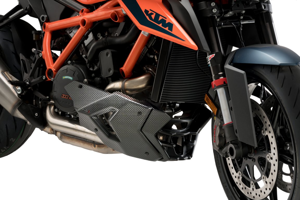 Puig Belly Pan | Carbon Look | KTM 1290 Superduke R 2020>Current-M20428C-Belly Pans-Pyramid Motorcycle Accessories