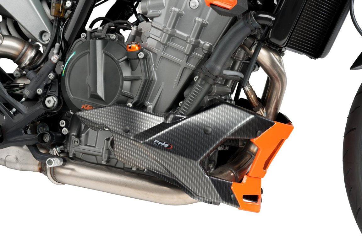 Puig Belly Pan | Carbon Look | KTM 790 Duke 2018>Current-M9669C-Belly Pans-Pyramid Motorcycle Accessories
