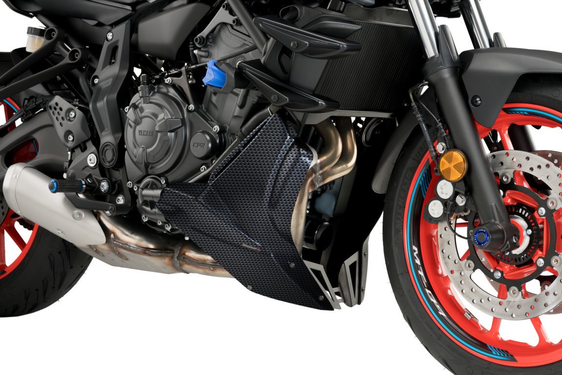 Puig Belly Pan | Carbon Look | Yamaha MT-07 2021>2024-Belly Pans-Pyramid Motorcycle Accessories
