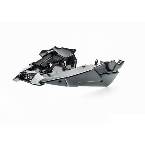 Puig Belly Pan for Akrapovic Exhaust | Carbon Look | Yamaha Tracer 900 2015>2020-M7540C-Belly Pans-Pyramid Motorcycle Accessories