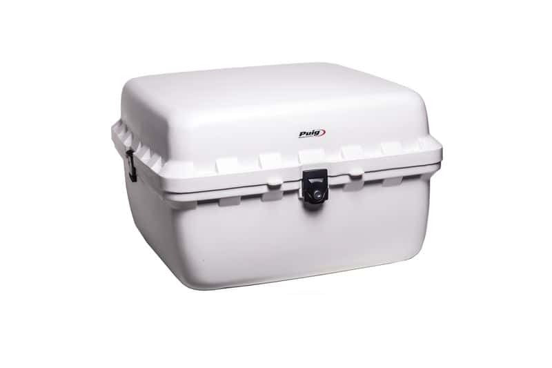 Puig Big Box 90L with Lock | White-Storage-Pyramid Motorcycle Accessories