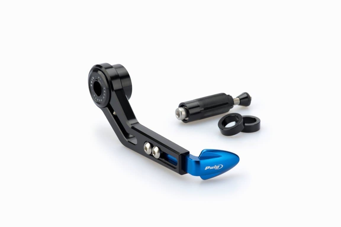 Puig Brake Lever Protector | Blue | Honda CBF 600 S 2008>2014-M3765A-Lever Guards-Pyramid Motorcycle Accessories