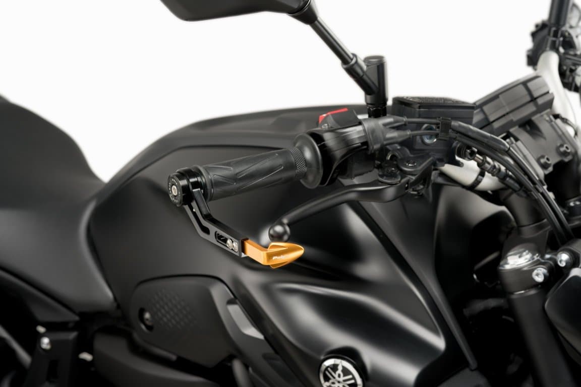 Puig Brake Lever Protector | Gold | Honda CBF 600 S 2008>2014-M3765O-Lever Guards-Pyramid Plastics