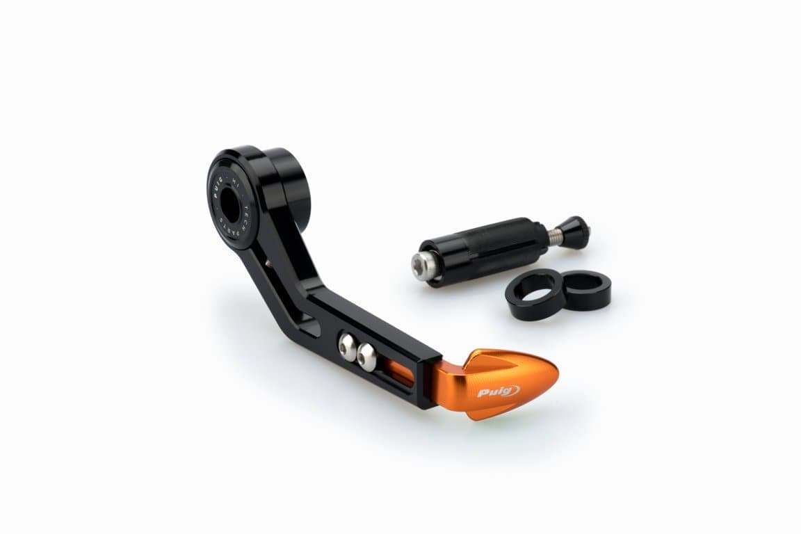 Puig Brake Lever Protector | Orange | KTM 690 Duke R 2012>2017-M3765T-Lever Guards-Pyramid Motorcycle Accessories