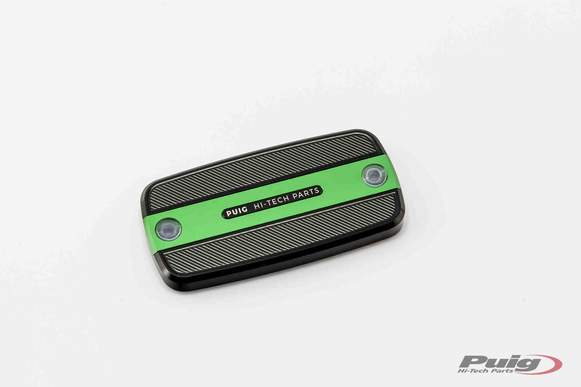 Puig Brake/Clutch Fluid Reservoir Cover | Green | Honda NC 750 S 2014>Current-M9262V-Reservoir Covers-Pyramid Motorcycle Accessories