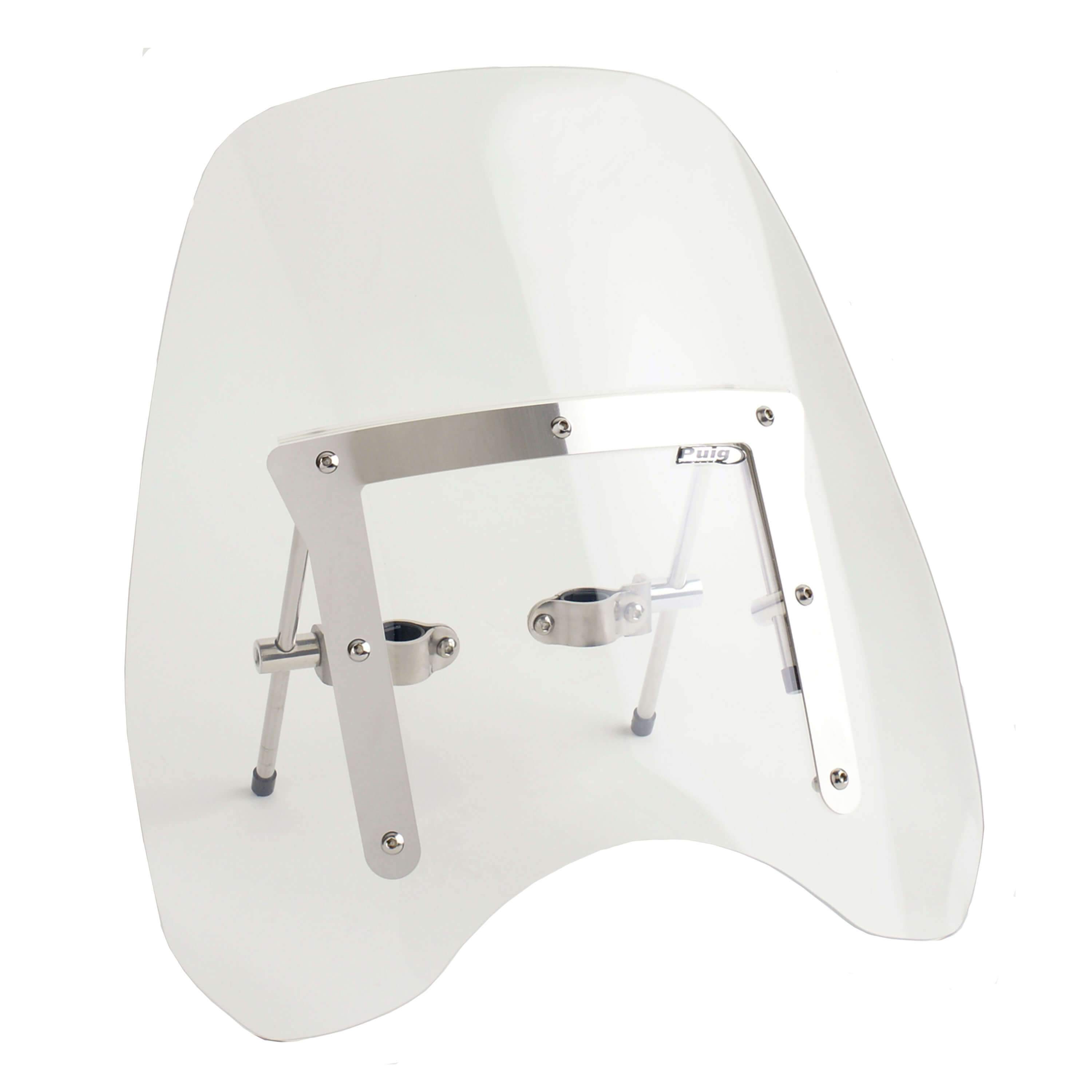 Puig Chopper Screen | Clear | Suzuki VL 250 LC Intruder 2000>2001-Screens-Pyramid Motorcycle Accessories