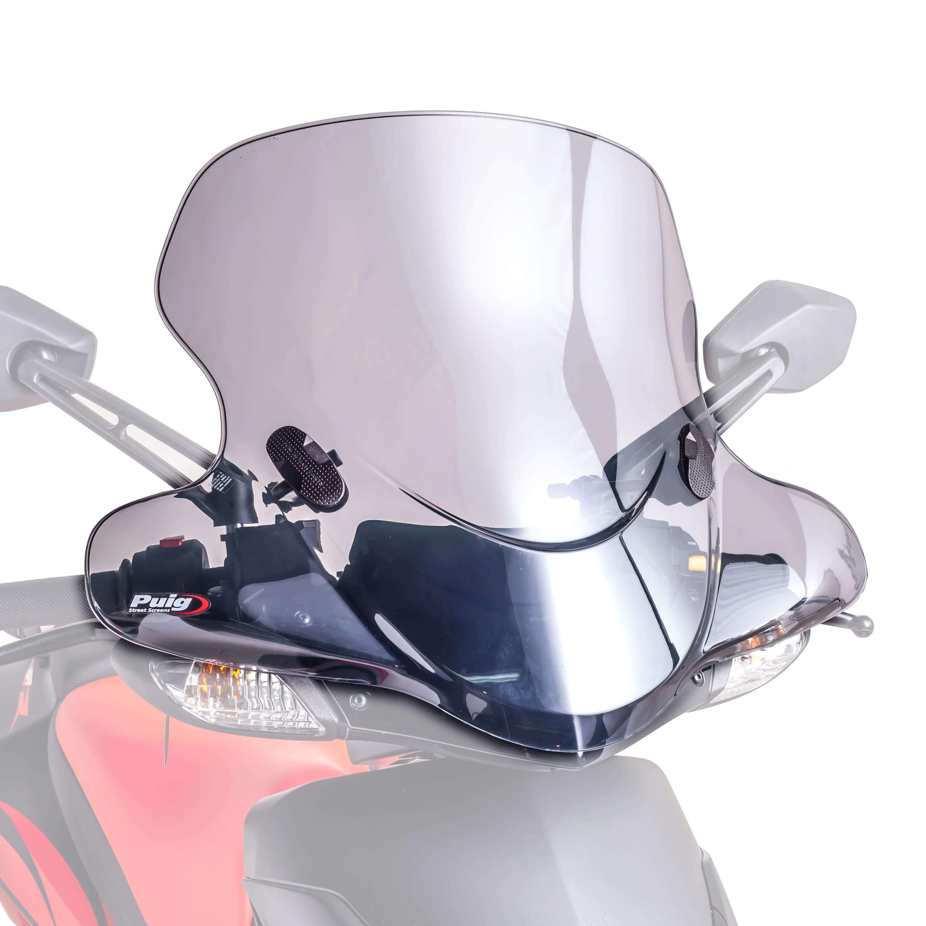 Puig City Touring Screen | Light Smoke | Aprilia Sportcity Cube 300 2008>2013-Screens-Pyramid Motorcycle Accessories