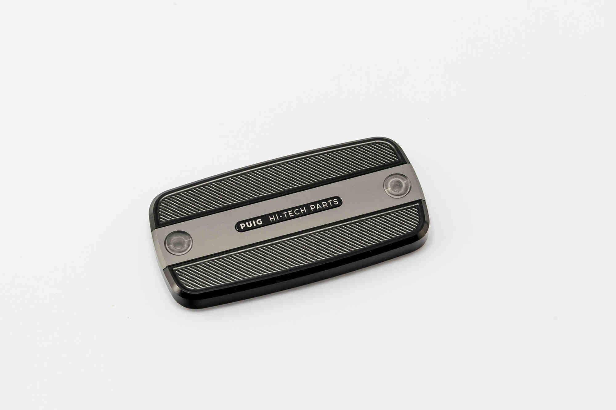 Puig Clutch Fluid Reservoir Cover | Silver | Various Honda Models -  Shop name