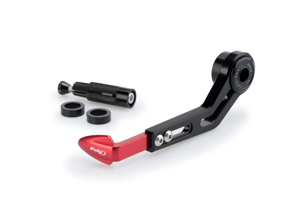 Puig Clutch Lever Protector | Red-M3877R-Lever Guards-Pyramid Motorcycle Accessories