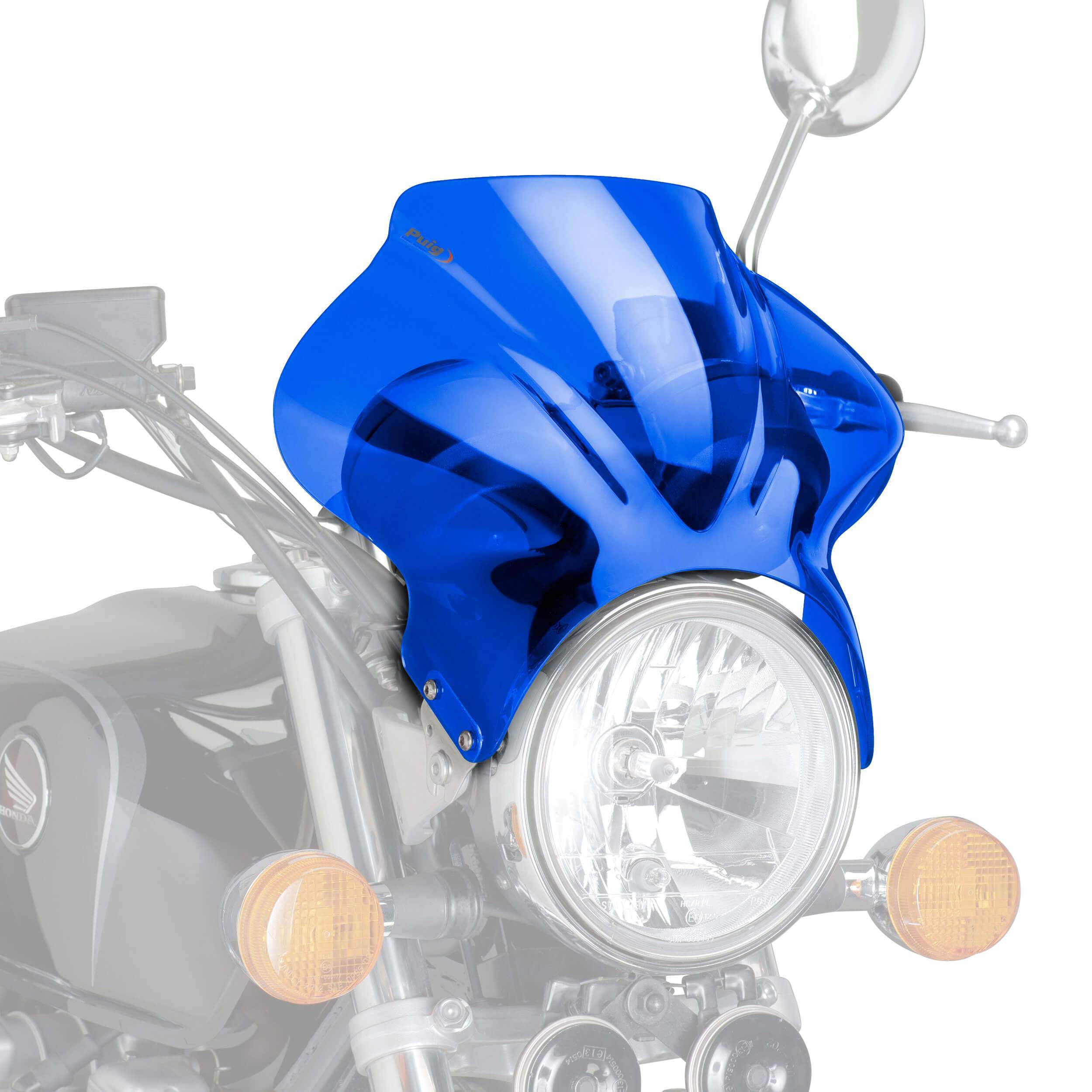 Puig Cockpit Screen | Blue | Suzuki GSX 1200 1983>1988-Screens-Pyramid Motorcycle Accessories