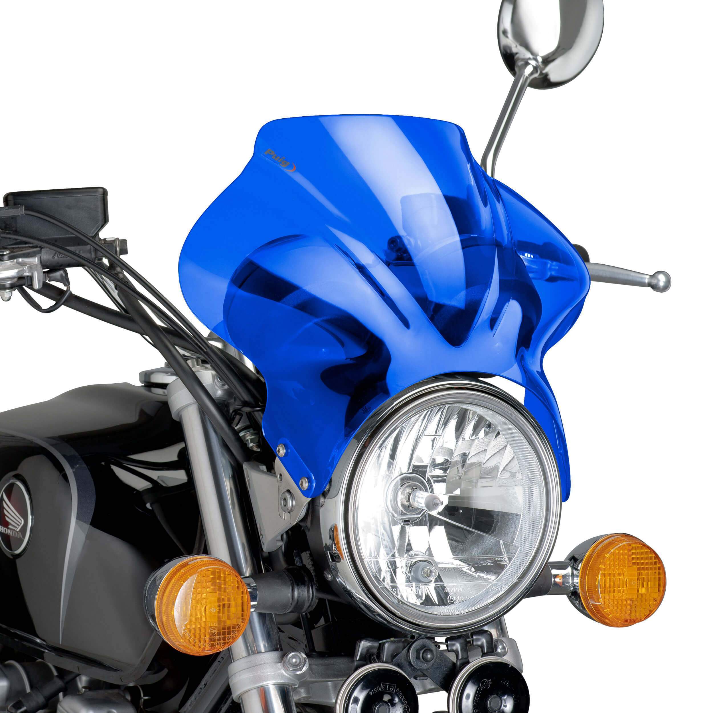 Puig Cockpit Screen | Blue | Suzuki GSX 1200 1983>1988-Screens-Pyramid Motorcycle Accessories