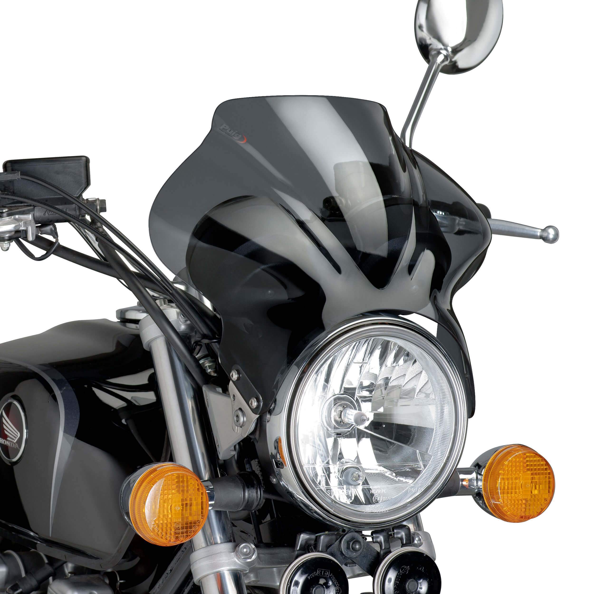 Puig Cockpit Screen | Dark Smoke | Suzuki 250 X 1997>1999-Screens-Pyramid Motorcycle Accessories