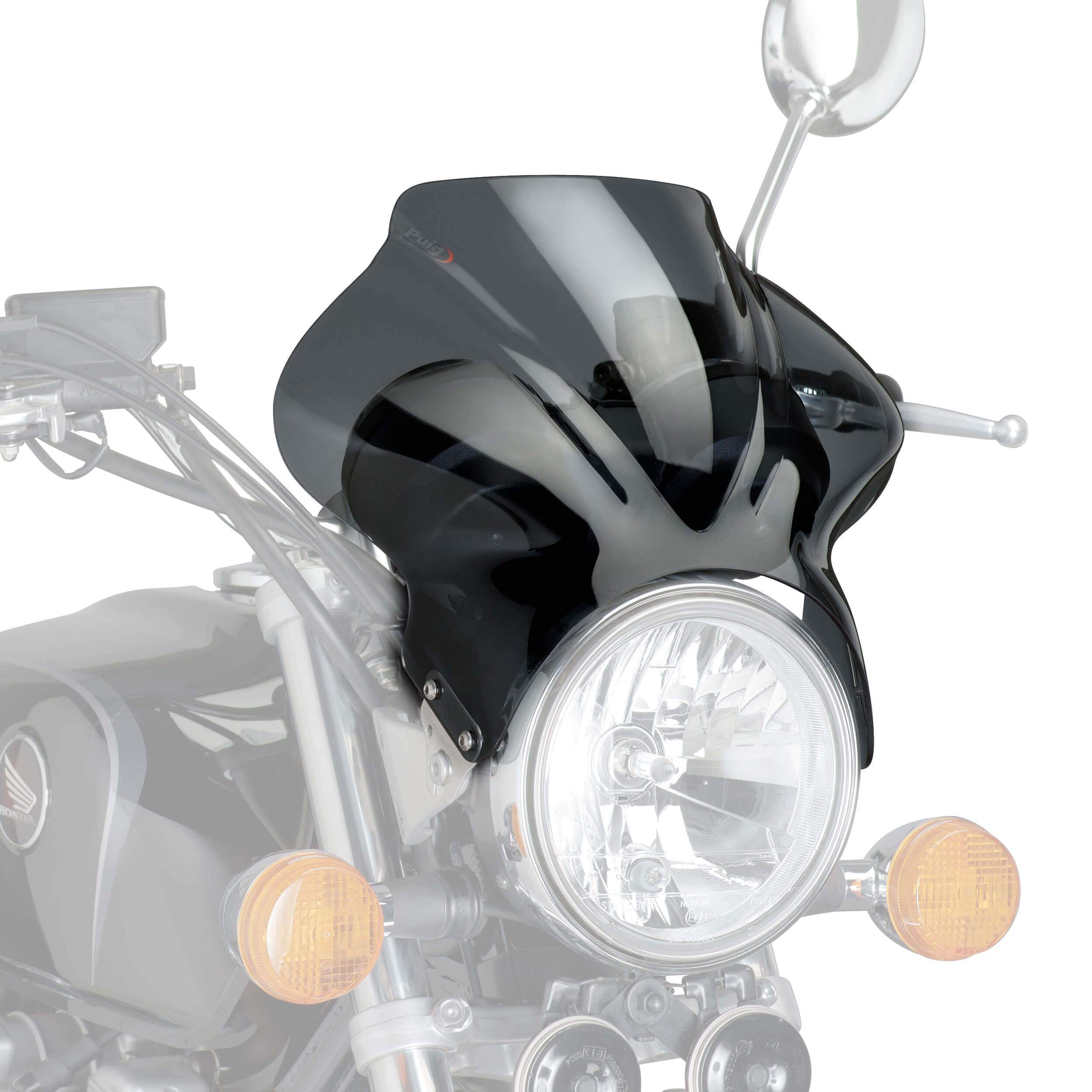 Puig Cockpit Screen | Dark Smoke | Suzuki 250 X 1997>1999-Screens-Pyramid Motorcycle Accessories
