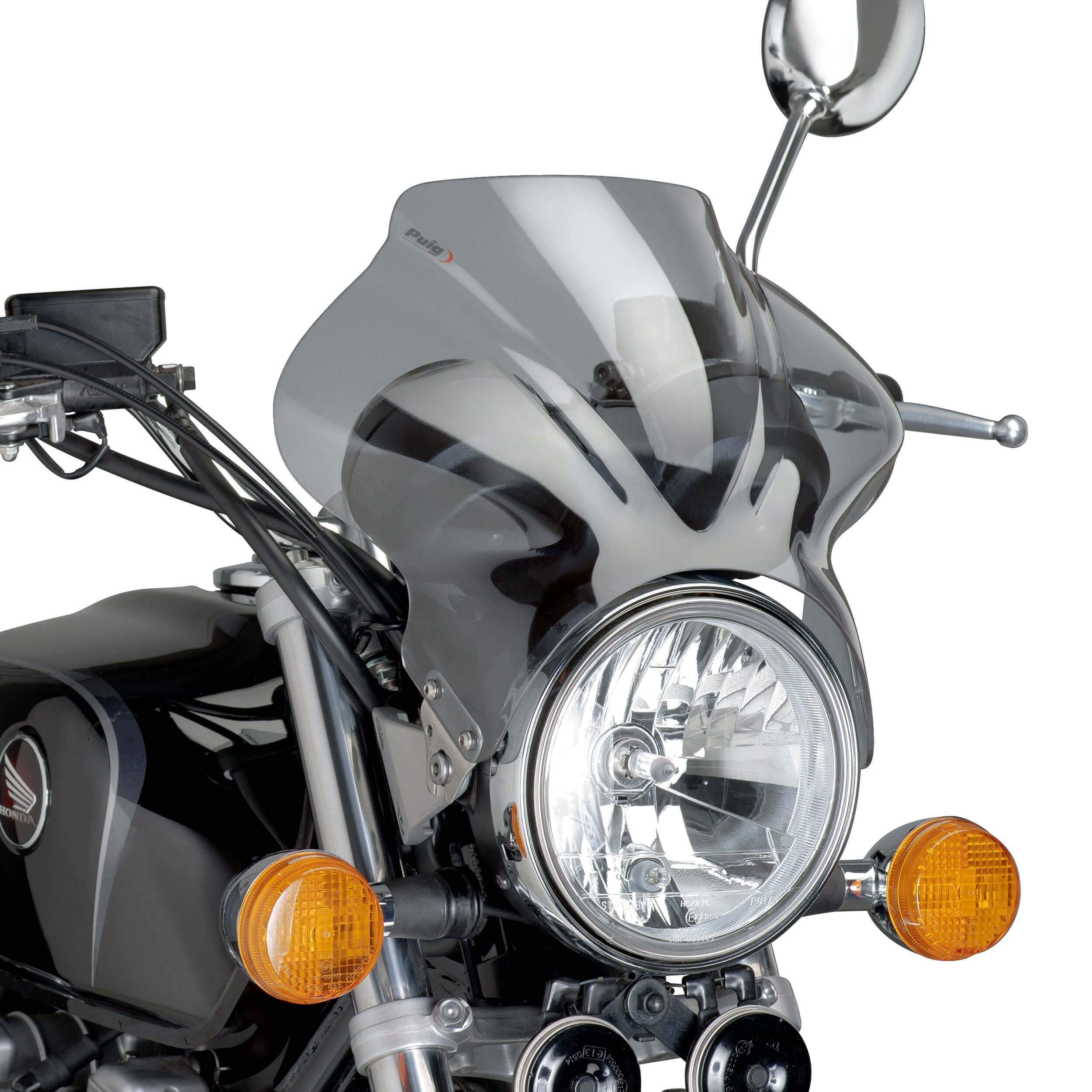 Puig Cockpit Screen | Light Smoke | Honda CB 600 N Hornet 1998>2002-M1480H-Screens-Pyramid Motorcycle Accessories