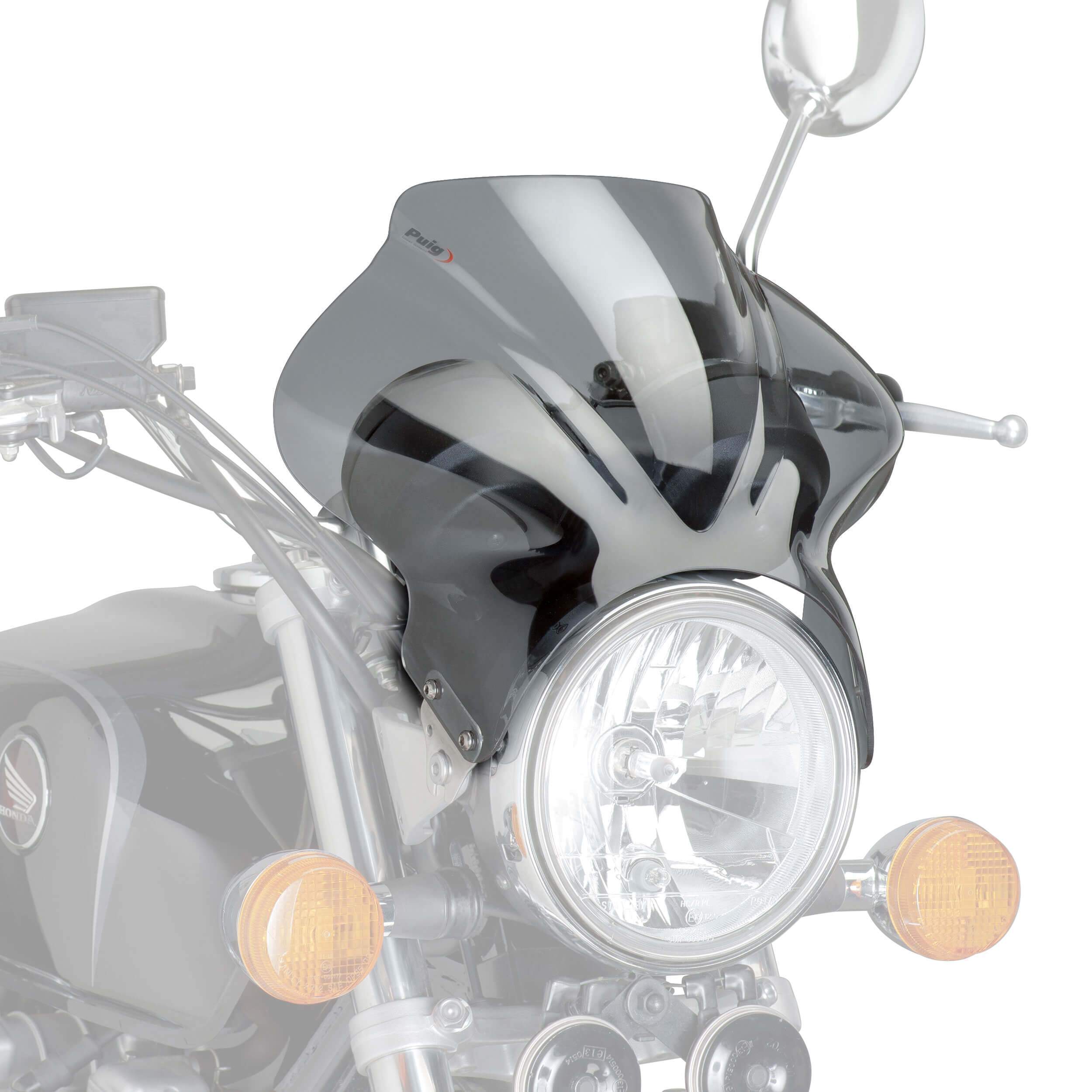 Puig Cockpit Screen | Light Smoke | Yamaha XJR 1300 1999>2013-Screens-Pyramid Motorcycle Accessories