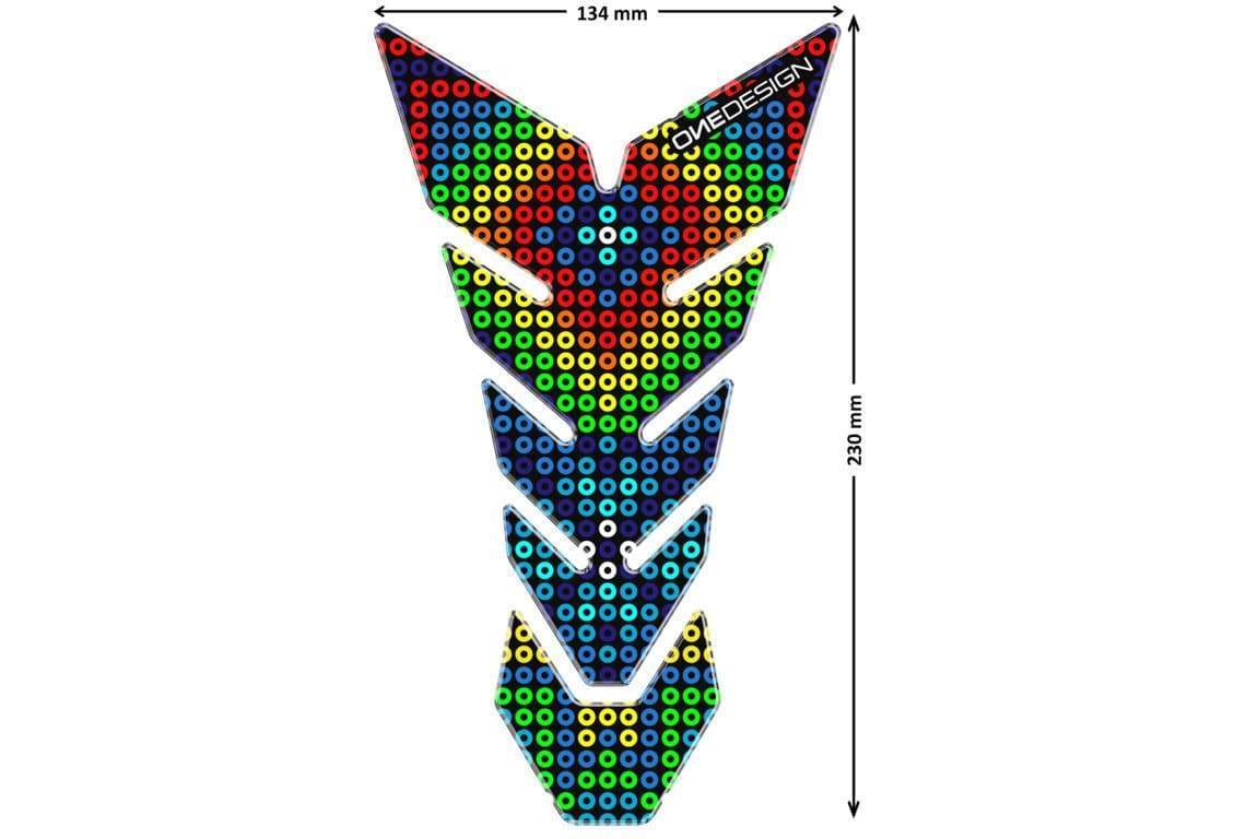 Puig Coloury Tank Pad | Red-Tank Protection-Pyramid Motorcycle Accessories