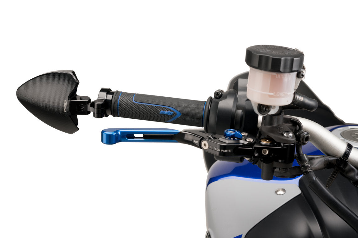 Puig Core Grips for 22mm Bars - 121mm Length | Blue-Racing Grips-Pyramid Motorcycle Accessories