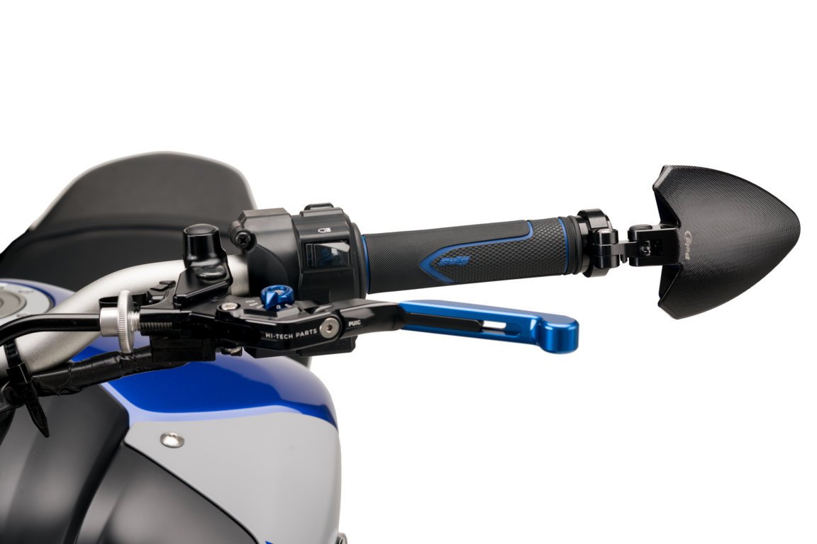 Puig Core Grips for 22mm Bars - 121mm Length | Blue-Racing Grips-Pyramid Motorcycle Accessories