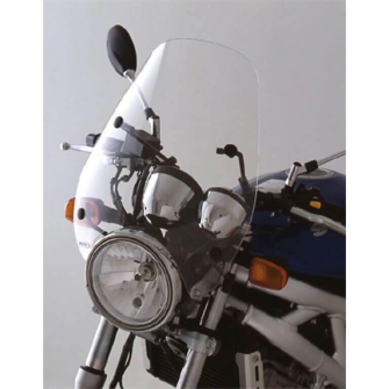 Puig Custom 1 Screen | Clear | Suzuki GSX 1400 2001>2016-Screens-Pyramid Motorcycle Accessories