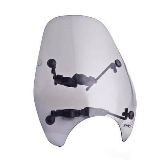 Puig Custom 1 Screen | Light Smoke | Kawasaki EN 500 1996>2003-Screens-Pyramid Motorcycle Accessories