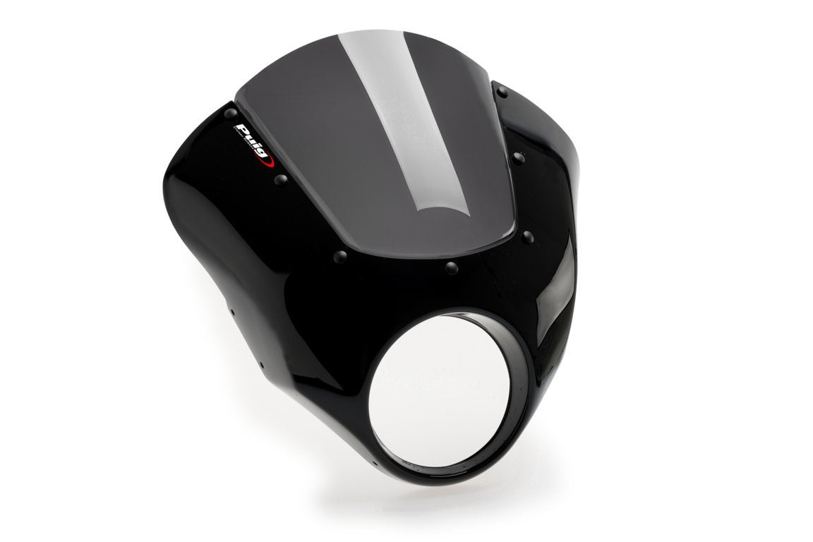Puig Dark Night Semifairing | Black/Dark Smoke | Honda CMX 500 Rebel 2017>2019 -   Pyramid Motorcycle Accessories