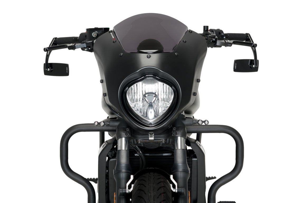 Puig Dark Night Semifairing | Dark Smoke | Kawasaki Vulcan S 2015>Current-M21108F-Screens-Pyramid Motorcycle Accessories
