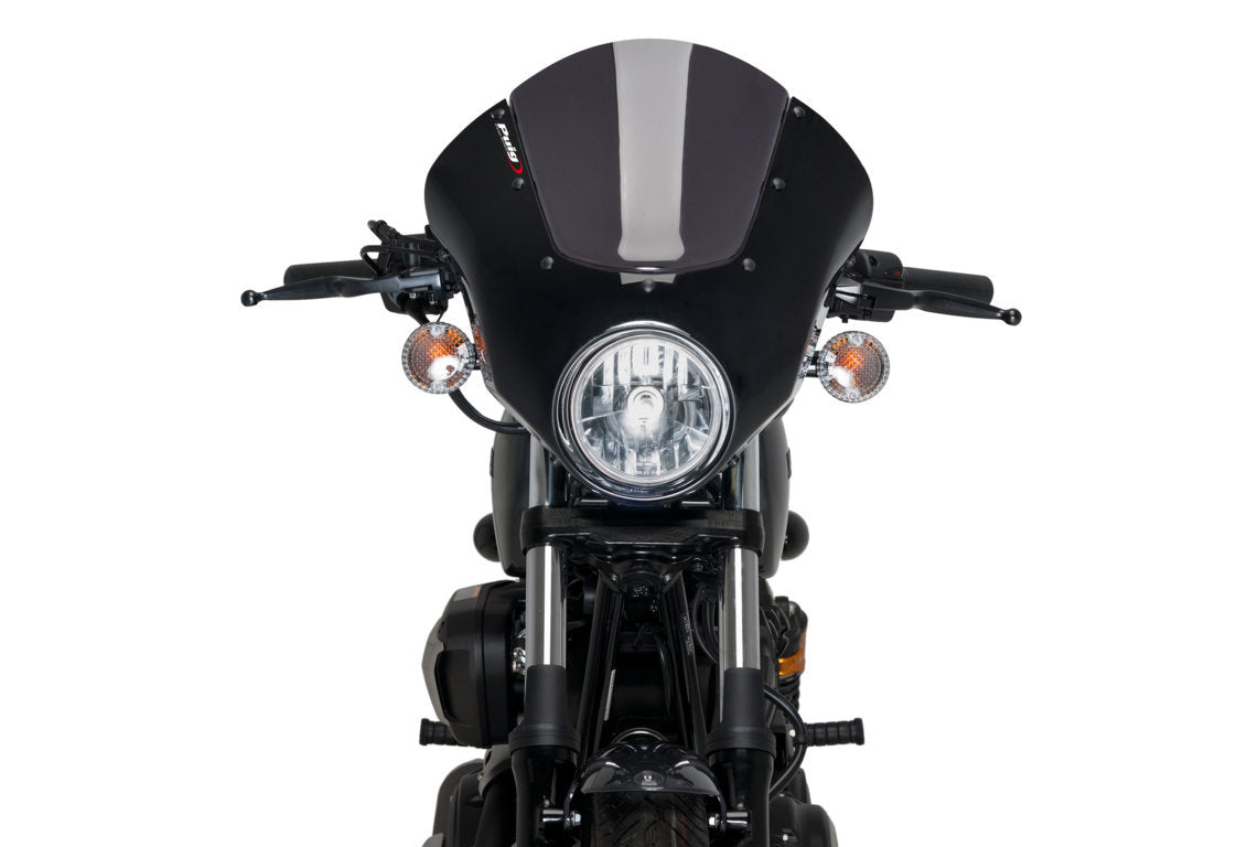 Puig Dark Night Semifairing | Dark Smoke | Yamaha XV 950 R 2014>Current -   Pyramid Motorcycle Accessories