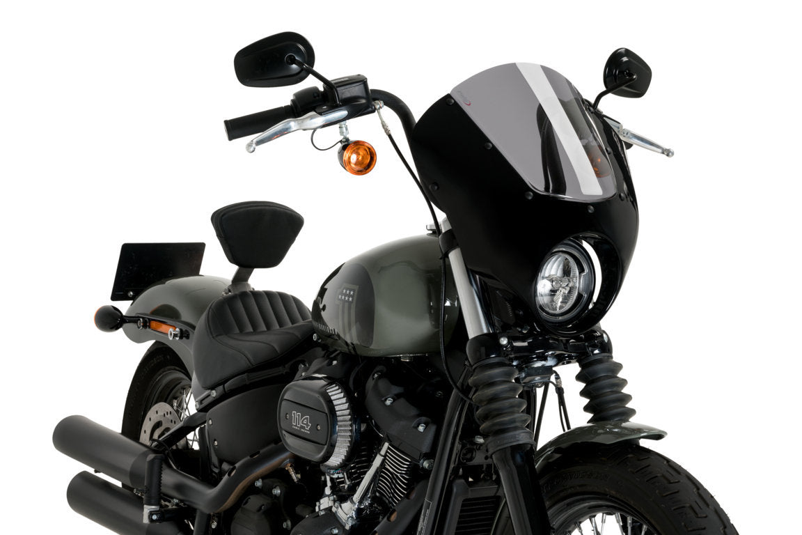 Puig Dark Night Semifairing | Light Smoke | Harley Davidson Softail Stret Bob (FXBB) 2021>Current -  Shop name