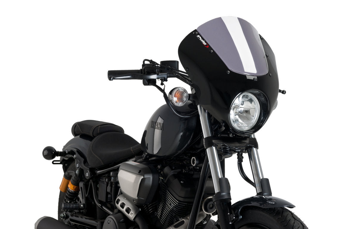 Puig Dark Night Semifairing | Light Smoke | Yamaha XV 950 2014>2018 -   Pyramid Motorcycle Accessories