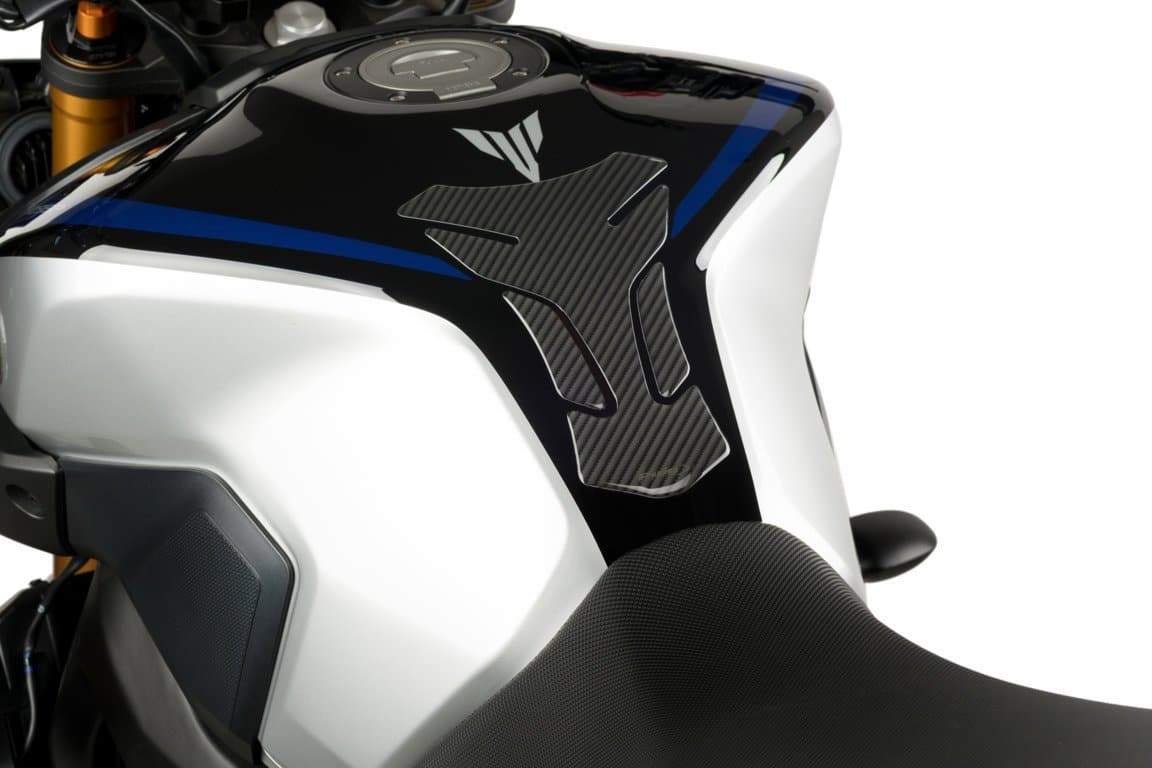 Puig Drei Tank Pad | Carbon Look-Tank Protection-Pyramid Motorcycle Accessories