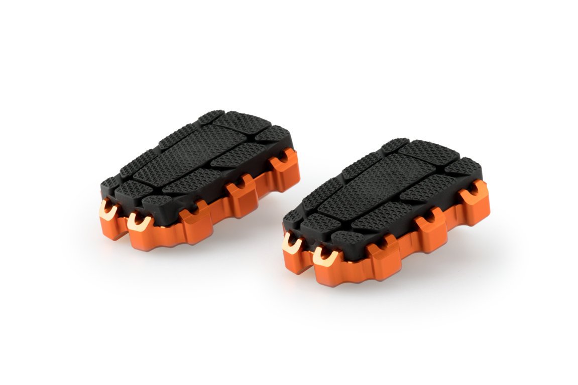 Puig Enduro 2.0 Footpegs | Orange -  Shop name