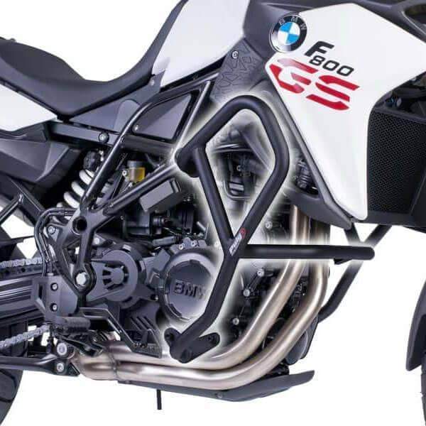 Puig Engine Guards | Black | BMW F800 GS/Adventure 2013>2017-M6537N-Engine Guards-Pyramid Motorcycle Accessories