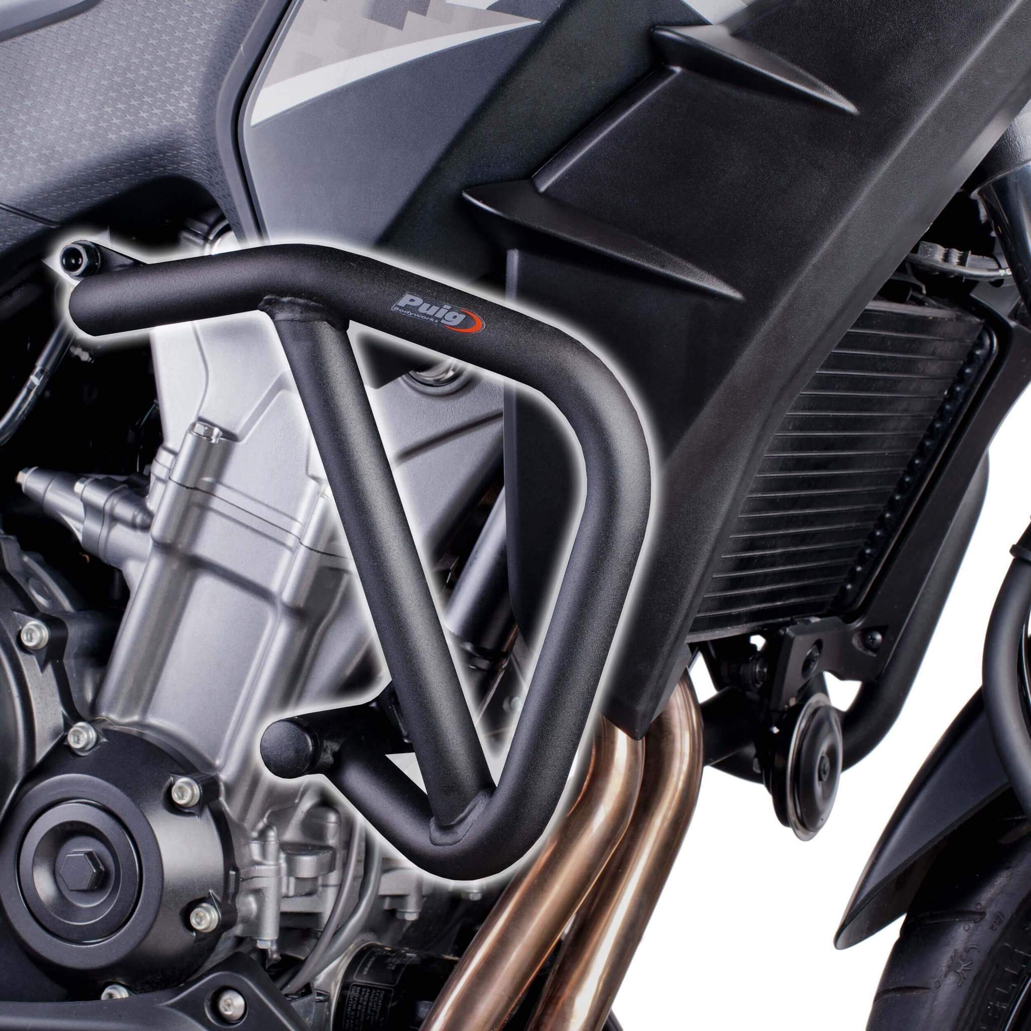 Puig Engine Guards | Black | Honda CB 500 X 2013>2018-M6539N-Engine Guards-Pyramid Motorcycle Accessories