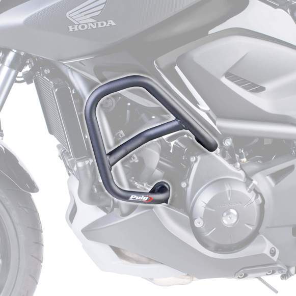 Puig Engine Guards | Black | Honda NC 750 X 2014>2020-Engine Guards-Pyramid Motorcycle Accessories