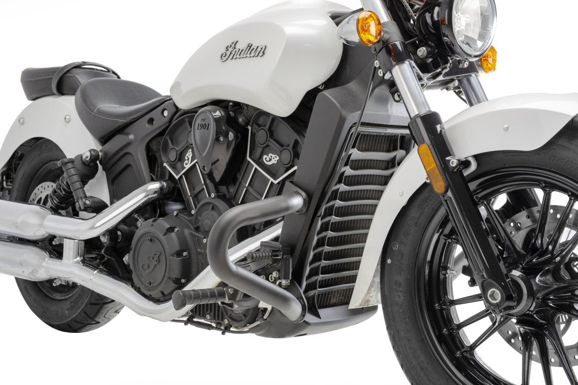 Puig Engine Guards | Black | Indian Scout Sixty 2016>2023 -   Pyramid Motorcycle Accessories