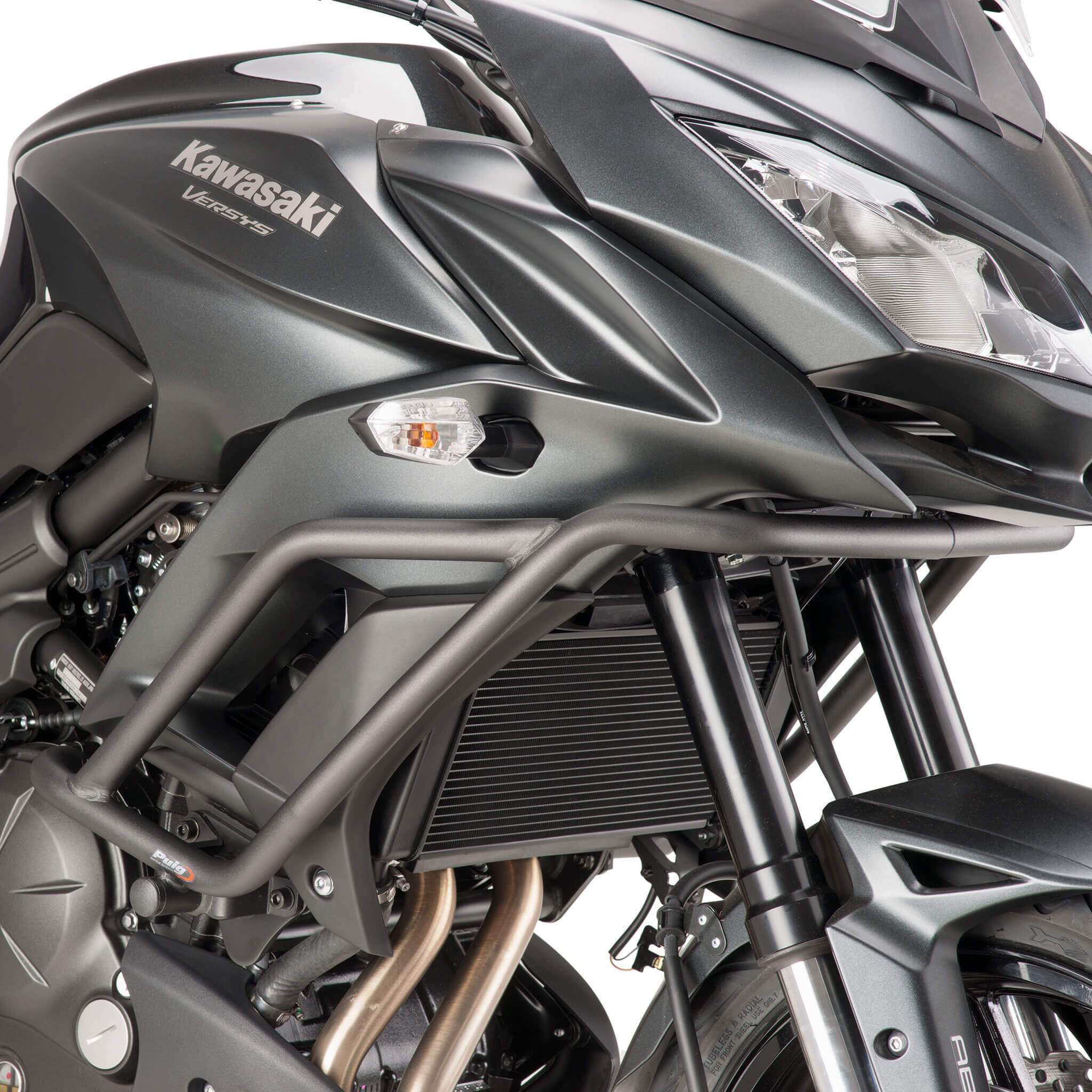 Puig Engine Guards | Black | Kawasaki Versys 650 2015>Current-M7773N-Engine Guards-Pyramid Motorcycle Accessories