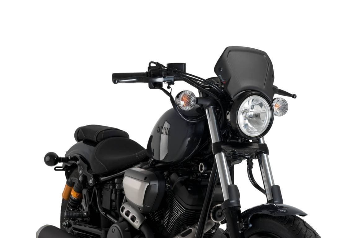 Puig Fly Screen | (Aluminium) Matte Black | Yamaha XV 950 Racer 2014>Current -  Shop name