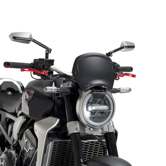 Puig Fly Screen | Matte Black | Honda CB 1000 R 2018>2020 -   Pyramid Motorcycle Accessories
