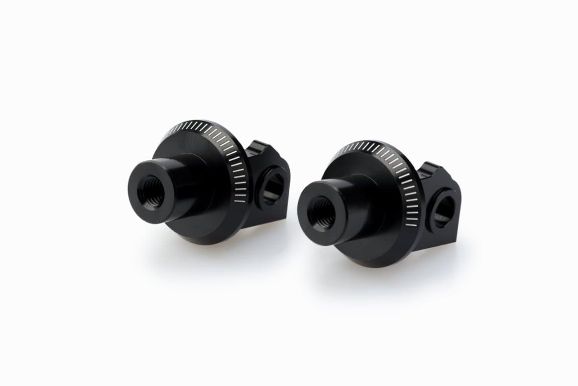 Puig Footpeg Adaptors Passenger | Black | KTM 1290 Super Duke R 2020>Current -  Shop name