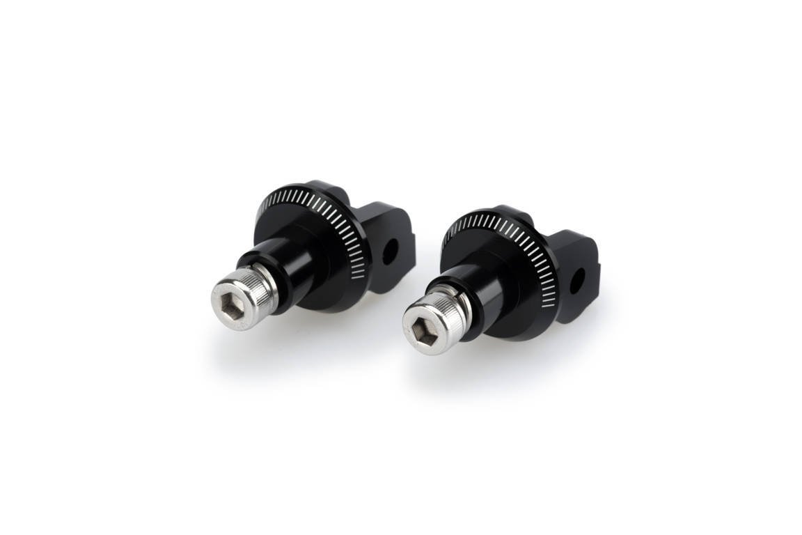 Puig Footpeg Adaptors Passenger | Black | MV Agusta Brutale 675 2012>Current -  Shop name