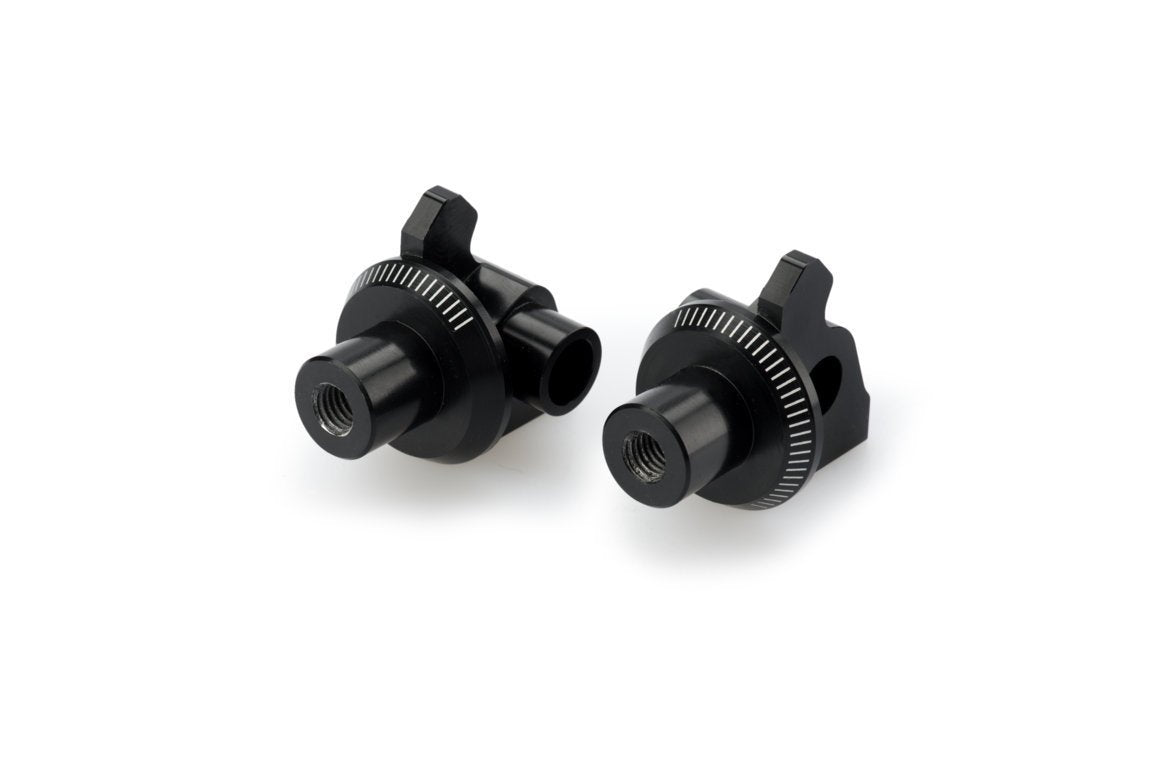 Puig Footpeg Adaptors Rider | Black | Aprilia Caponord 1200 2013>2016 -  Shop name
