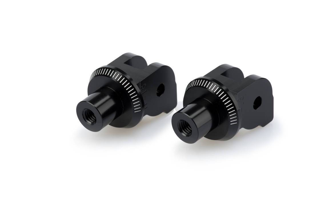 Puig Footpeg Adaptors Rider | Black | Ducati Multistrada 950 2017>2021 -  Shop name