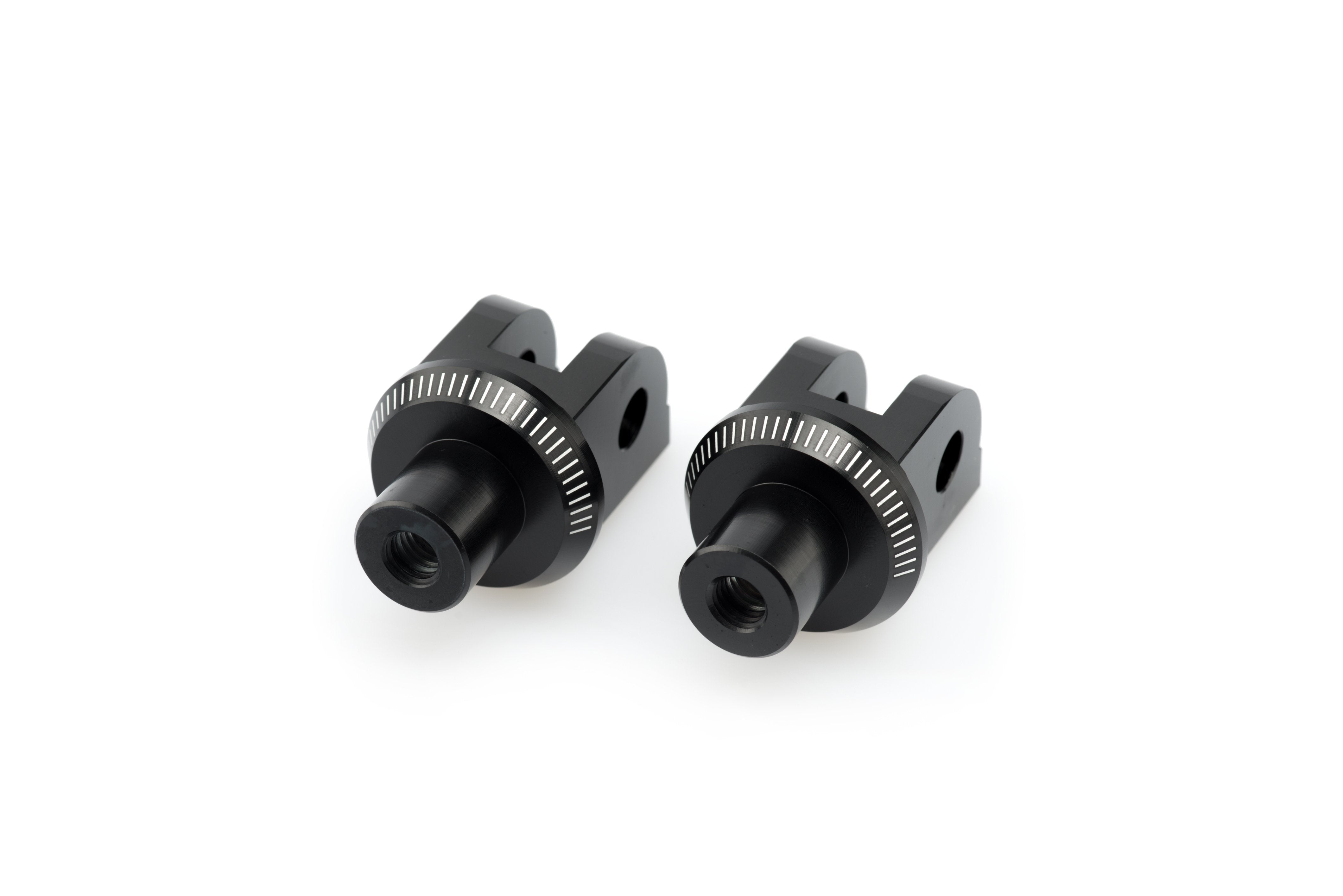 Puig Footpeg Adaptors Rider | Black | Honda CBF 600 N 2004>2014-Adaptors-Pyramid Motorcycle Accessories