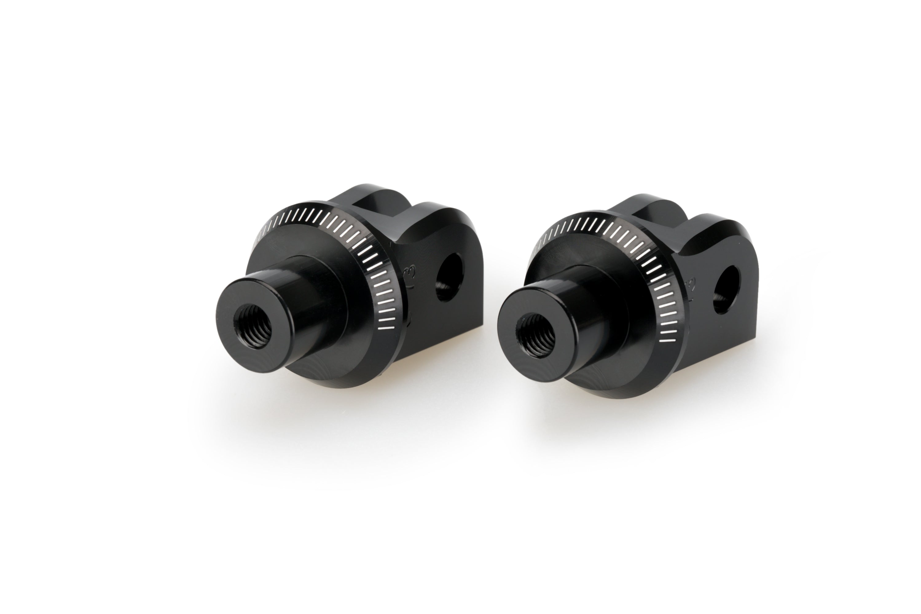 Puig Footpeg Adaptors Rider | Black | Indian FTR 1200 2019>2025 -   Pyramid Motorcycle Accessories